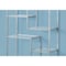 Monarch Specialties Bookshelf, Bookcase, Etagere, 72"H, Office, Bedroom, Metal, Tempered Glass, Grey, Clear I 7158 - alternate 6